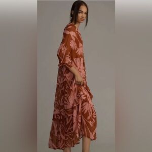 Anthropologie Marais maxi dress with Dolman Sleeves